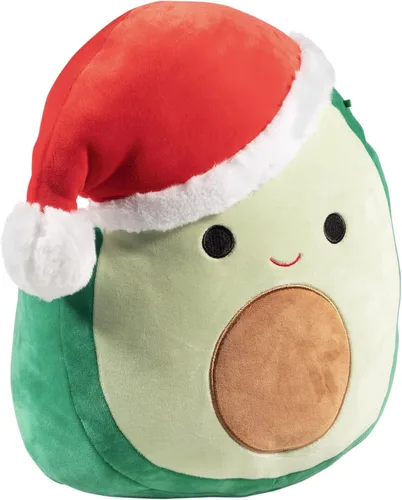 Miniatura 2 de Squishmallows Original Grande de 12" Austin el Santa de Navidad Aguacate - Peluche Oficial de Jazwares para las Fiestas - Juguetes de Animales