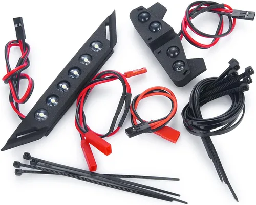 MORLORDY RC delantera y trasera LED Kits de luz trasera para 1/10 TRX Slash VXL XL-5 actualizaciones 4x4 2WD camión
