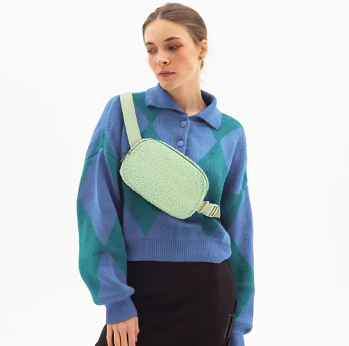 Miniatura 6 de jealkip Riñonera para correr para mujeres y hombres, bolsa cruzada con correa ajustable para senderismo, entrenamiento, deportes, viajes, Verde