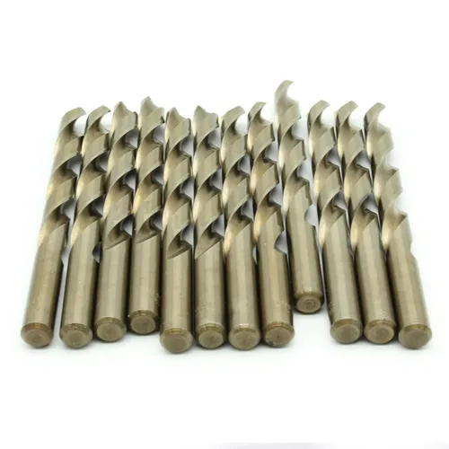 Miniatura 13 de TEMO 12 piezas 1/2 pulgada M35 cobalto 135 grados Jobber longitud broca torsión 6 pulgadas longitud
