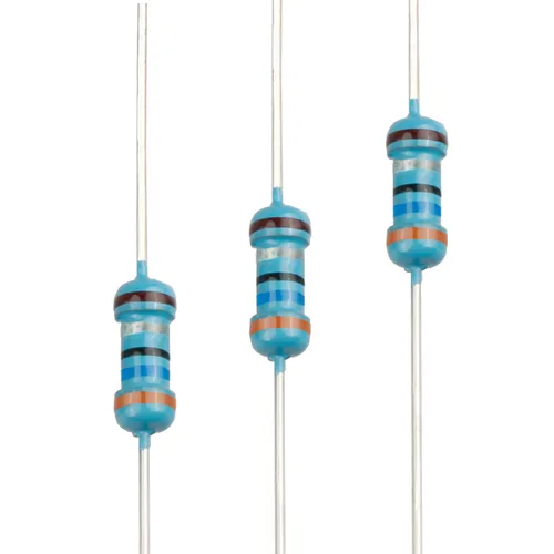 Miniatura 28 de 100pcs 1 ohm Resistor 1/4w (0.25 W) Resistencia fija de película metálica de tolerancia ±1%, múltiples valores de resistencia opcional