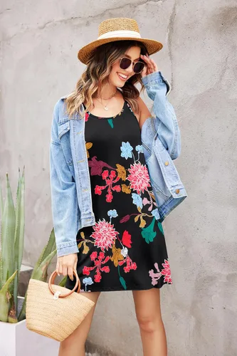 Miniatura 4 de Ekouaer Camisón sin mangas con espalda cruzada para mujer