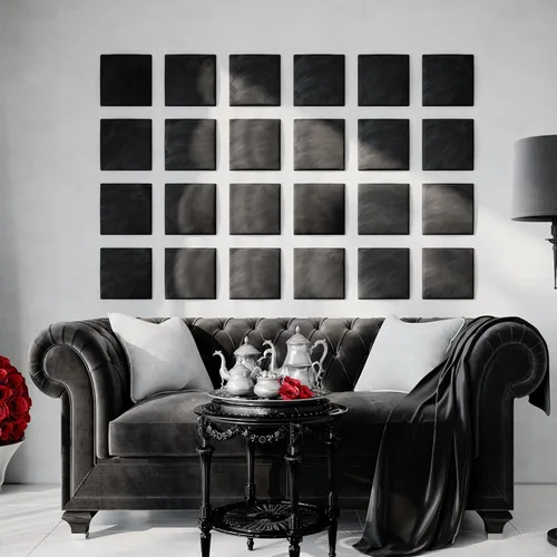 Miniatura 66 de Paneles de arte acústicos decorativos de terciopelo suave para pared, azulejos absorbentes e insonorizantes ecoamortiguadores, tablones suaves Blanco