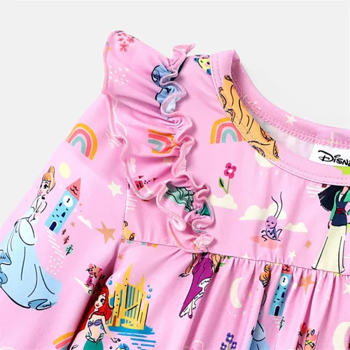 Miniatura 3 de Disney Princess Toddler Girl Dress Character Print Long Sleeve Playwear Dress 2-6 Years