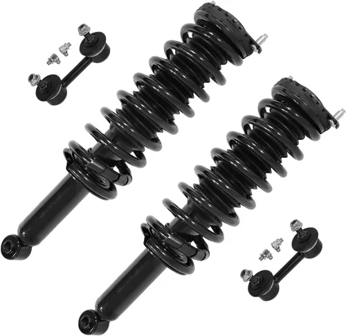 Miniatura 76 de Detroit Axle - Kit de puntales delanteros 2WD para Ford F-150 2005-2008 Lincoln Mark LT 2005-2008, 2 puntales con muelle helicoidal, 2 enlaces
