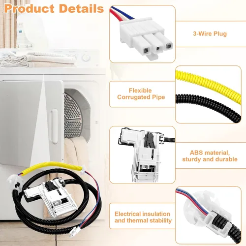 Miniatura 3 de Reemplazo de bloqueo de tapa de arandela para Maytag MVWC465HW0 MVWC465HW1 MVWC465HW2 MVWC555DW1 MVWC565FW0 MVWC565FW1 MVWC565FW2 MVWX655DW1