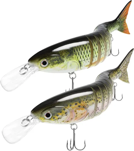 Miniatura 16 de TRUSCEND Swimmax - Señuelos de pesca fáciles de atrapar con ganchos BKK, ondulación, vibración, traqueteo y gorgoteo para más mordeduras, cebos