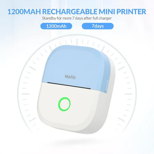 Miniatura 6 de mafiti Mini impresora adhesiva portátil térmica sin tinta inalámbrica Bluetooth para teléfono con dibujo AI, para notas de estudio, fotos, álbumes