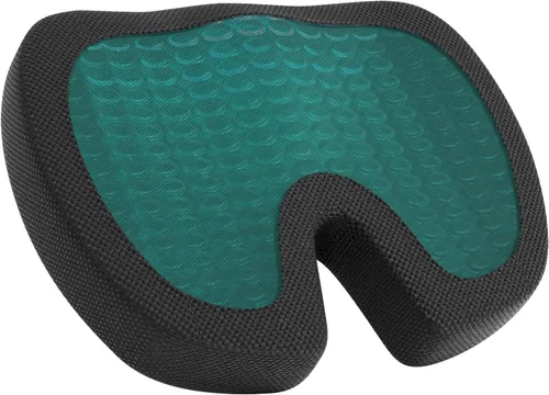 Miniatura 7 de Amazon Basics Cojín rectangular de espuma viscoelástica para silla de escritorio de oficina, color negro
