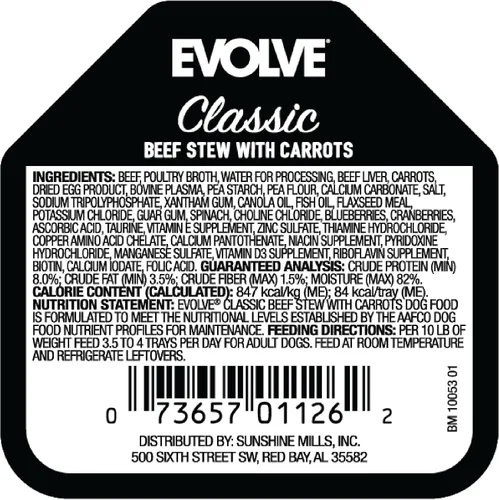 Miniatura 2 de Evolve Classic Crafted Meals - Comida húmeda para perros con estofado de ternera, 3.5 onzas, paquete de 15