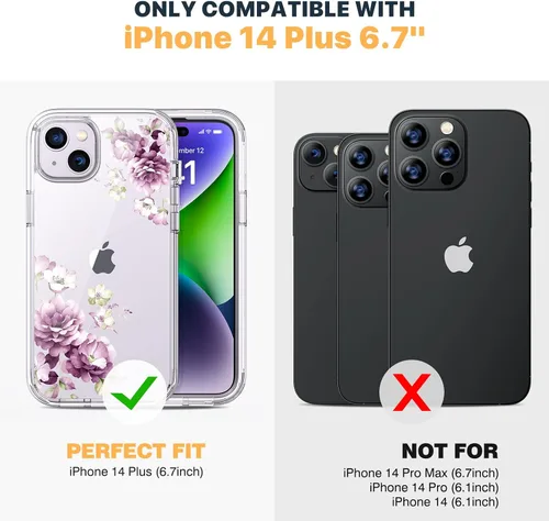 Miniatura 459 de Diaclara Funda diseñada para iPhone 16, mejorada [protección completa de la cámara], carcasa resistente de cuerpo completo con protector de pantalla