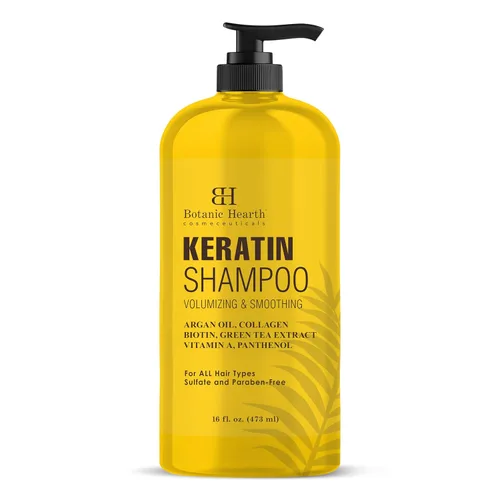 Miniatura 11 de Botanic Hearth Champú de Manteca de Karité Africana Infundido con Aceite de Jojoba, Ácido Hialurónico, Vitamina E y Ceramida Champú Aclarante