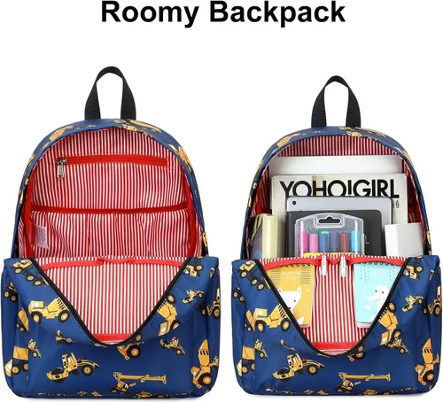 Miniatura 16 de CAMTOP - Conjunto de mochila y lonchera con estampados divertidos para niños de preescolar y primaria), Y0058-2