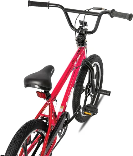 Miniatura 9 de Hiland - Bicicleta BMX de 20 pulgadas para niños y niñas de 5 a 12 años, giro de 360 grados, 4 clavijas, bicicleta BMX de una velocidad para niños