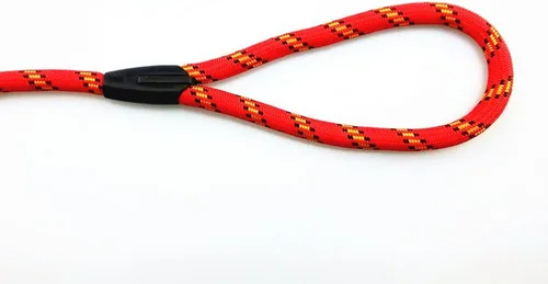 Miniatura 4 de yueton Correa de nailon para perro mascota Correa ajustable Loop Slip Lead (rojo)