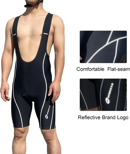 Miniatura 2 de sponeed Pantalones cortos de ciclismo para hombre, con relleno transpirable, UPF 50+