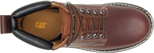 Miniatura 5 de CAT Botas de trabajo Second Shift con punta suave para hombre Canela