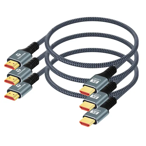 Miniatura 8 de Thsucords Cable HDMI 8K 4K de 1.6 pies, Cable HDMI 2.1 Trenzado de Alta Velocidad de HDMI a HDMI Compatible con 8K@60Hz, 4K@120Hz 144Hz 48Gbps