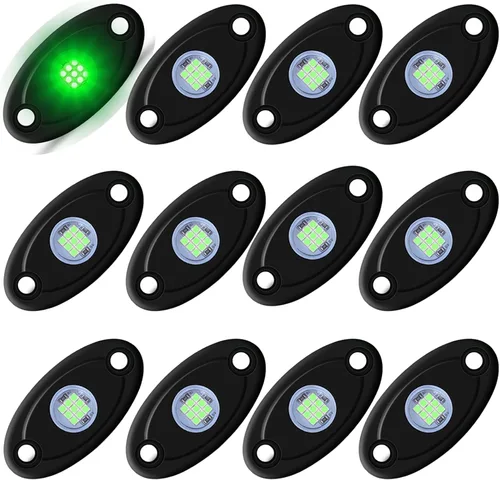 Miniatura 13 de 12 cápsulas de luces LED moradas de neón para auto, camión, ATV, SUV, luz trasera para vehículos