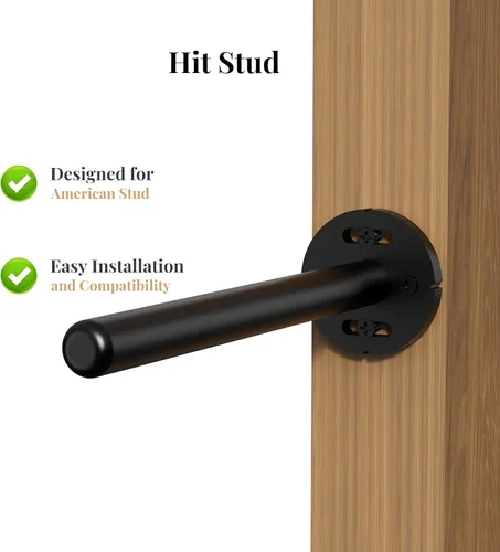 Miniatura 7 de 4 soportes de pared para estantes flotantes de alta resistencia, soportes invisibles negros para estantería, accesorios decorativos flotantes