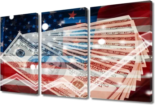 Miniatura 47 de Arte de pared de Crisis in USA para sala de estar, bandera de Estados Unidos, decoración del hogar, gráficos de otoño en Estados Unidos de América