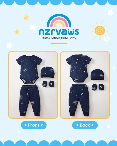 Miniatura 4 de NZRVAWS Newborn Baby Boy Girl Clothes Unisex Preemie Infant Must Have Pants Set Outfits 0-18 Months 20 Pcs Essentials Gift