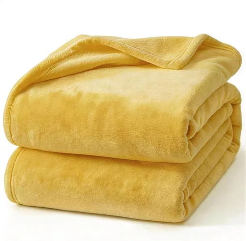 Miniatura 44 de Hansleep Manta de forro polar para sofá beige, súper suave manta de franela esponjosa y acogedora para todas las estaciones, beige, manta de 50x60