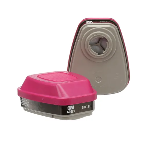 3M Filtro/cartucho vapor 60921, protección respiratoria (paquete de 2) P100