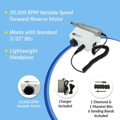 Miniatura 3 de Medicool Turbo File II Professional Electric Mani y Pedi - Sistema de limado de uñas