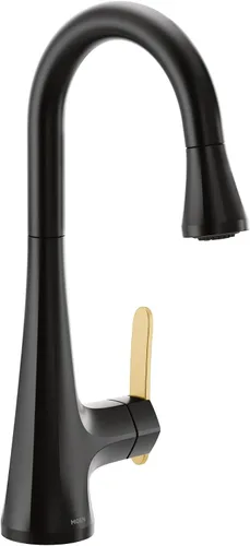 Miniatura 33 de Moen S6235NL Sinema Grifo de barra desplegable de arco alto de una sola manija con Power Clean y Reflex, níquel pulido