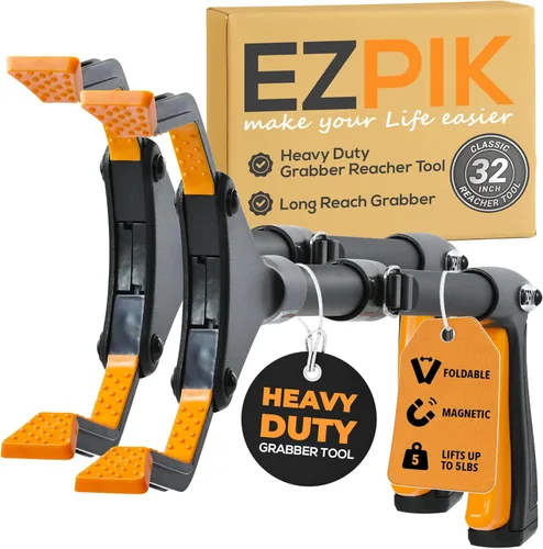 Miniatura 18 de EZPIK Pro herramienta de agarre plegable de 43" para personas mayores - Herramienta de agarre para ancianos, herramienta de alcance resistente