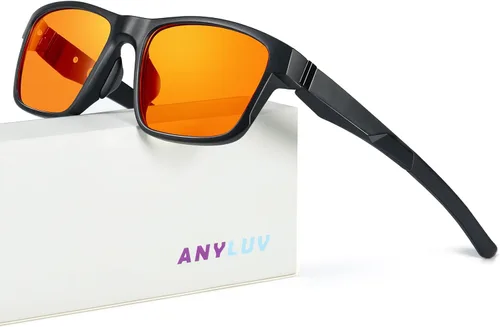 Miniatura 8 de ANYLUV Blue Light Blocking Glasses for Men Women Lightweight Computer Gaming Glasses Anti Eye Strain Rectangle Frame