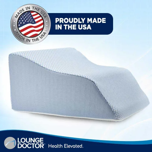 Miniatura 9 de Lounge Doctor Almohada inflable de cuña de viaje para poscirugía, se infla y desinfla para un fácil almacenamiento, para soporte de piernas