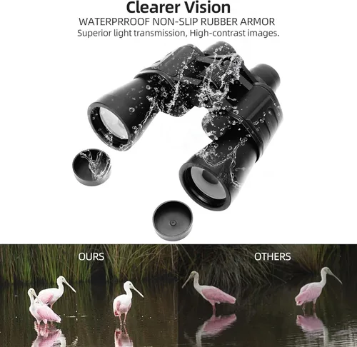 Miniatura 4 de EKsma 20x50 Binoculars for Adults,High Power Waterproof HD Telescope Binoculars for Hunting,Bids Watching,Viewing, The Moon,Concert