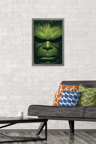 Miniatura 2 de Marvel Comics Hulk - Póster de pared de The Immortal Hulk #18, 22.4 pulgadas de largo x 14.7 pulgadas de ancho, versión enmarcada de madera