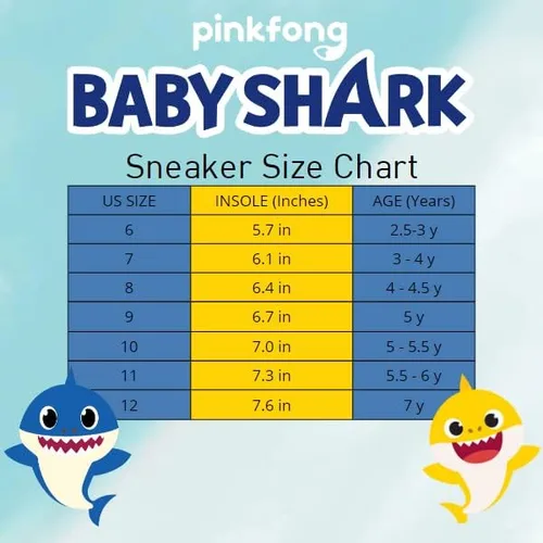 Miniatura 6 de Nickelodeon Baby Shark - Santiago of The Seas - Blues Clues - Tenis ligeros y transpirables para niños (talla 6 12)