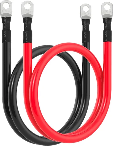 Miniatura 18 de Cable de batería 1/0 AWG 1/0AWG Calibre Cables de inversor de batería para automotriz, solar, marino, barco, RV, automóvil, motocicleta