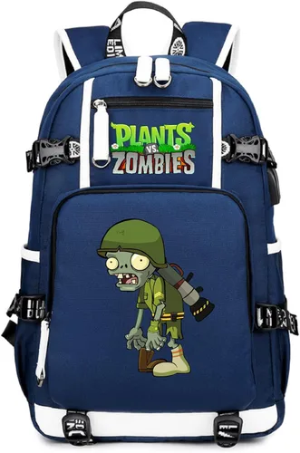 Miniatura 13 de ISaikoy Game Plants vs. Zombies - Mochila de hombro para libros, mochila escolar, color 12