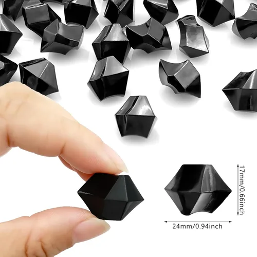 Miniatura 2 de Rellenos de Jarrón Negros para Decoración del Hogar, Cubitos de Hielo Triturado Falsos, Rellenos de Jarrón, 150 piezas Cubitos de Hielo Falsos