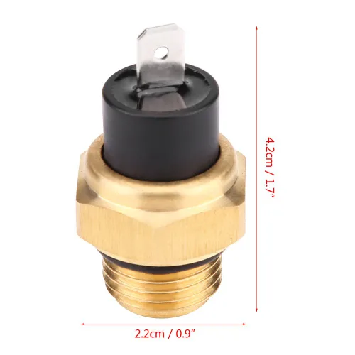 Miniatura 5 de KIMISS Interruptor de ventilador del radiador, 37760-MT2-003 Interruptor de ventilador para Honda VFR700F VFR750F VFR800 VTR1000F VT600 VT750 VT1100