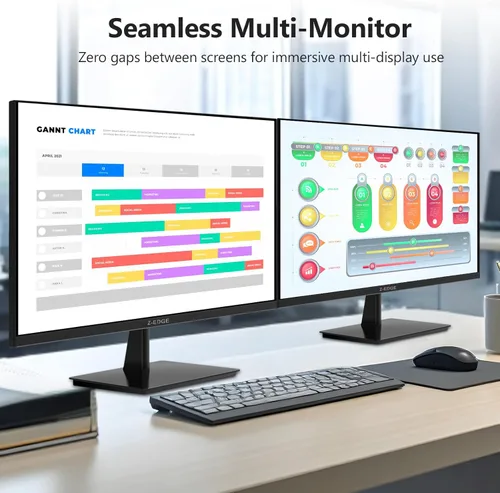 Miniatura 5 de Z-Edge U27P4K - Monitor de 27 pulgadas 4K IPS Ultra HD 3840x2160, tasa de refresco de 60Hz, monitor de PC para juegos, 100% sRGB, HDMI x 2 y DP x 2