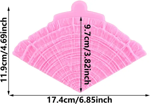 Miniatura 2 de Moldes de silicona para corteza de árbol de grano de madera, textura de corteza de árbol, molde de fondant para decoración de tartas, decoración