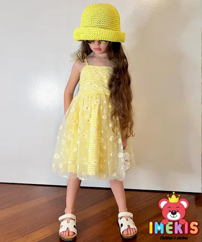 Miniatura 98 de IMEKIS Vestido de princesa de cumpleaños para niña pequeña, confeti brillante, bohemio, arco iris, pastel, sesión de fotos, traje para 1-6T