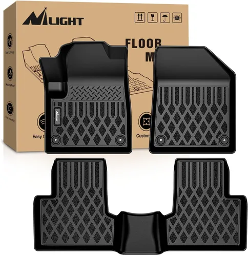 Miniatura 9 de Alfombrillas de suelo de TPE Nilight para Jeep Wrangler JK Unlimited 4 puertas 2013 2014 2015 2016 2017 2018 (no para JL y 4XE), revestimientos