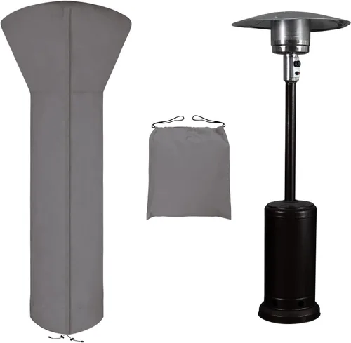 Miniatura 15 de Easy-Going Funda para calentador de patio con cremallera y bolsa de almacenamiento, cubierta impermeable para calentador de exterior, a prueba