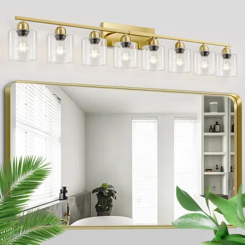 Miniatura 37 de Luz de baño de níquel cepillado, Luz de tocador de baño de 2 luces de níquel cepillado, Lámpara de tocador con pantallas de vidrio esmerilado blanco