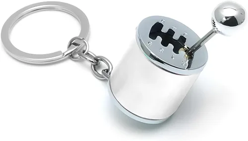 Miniatura 8 de Osilly Llavero de caja de cambios, llavero de palanca de cambios manual de seis velocidades, accesorios creativos para aliviar el estrés, llavero