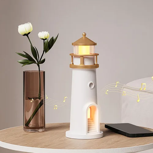 Miniatura 3 de Zunate Lámpara de luna proyector de luces nocturnas con sensor de movimiento, lámpara de faro de luna, lámpara de mesa LED recargable para niños