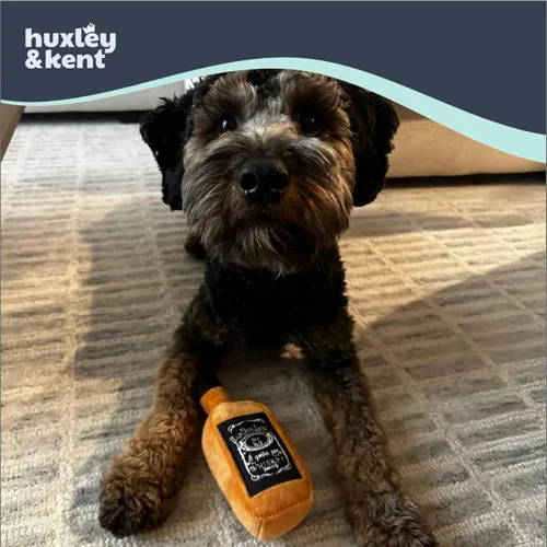 Miniatura 4 de Huxley & Kent Juguete divertido para perros con chirriador, juguetes chirriantes de felpa para perros pequeños, animal de peluche pequeño y duradero