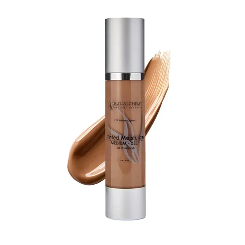 Miniatura 6 de RD Alchemy - Crema hidratante teñida 99% natural y orgánica LIGHT - Sombra media con SPF. La mejor crema BB y CC para pieles normales a secas.